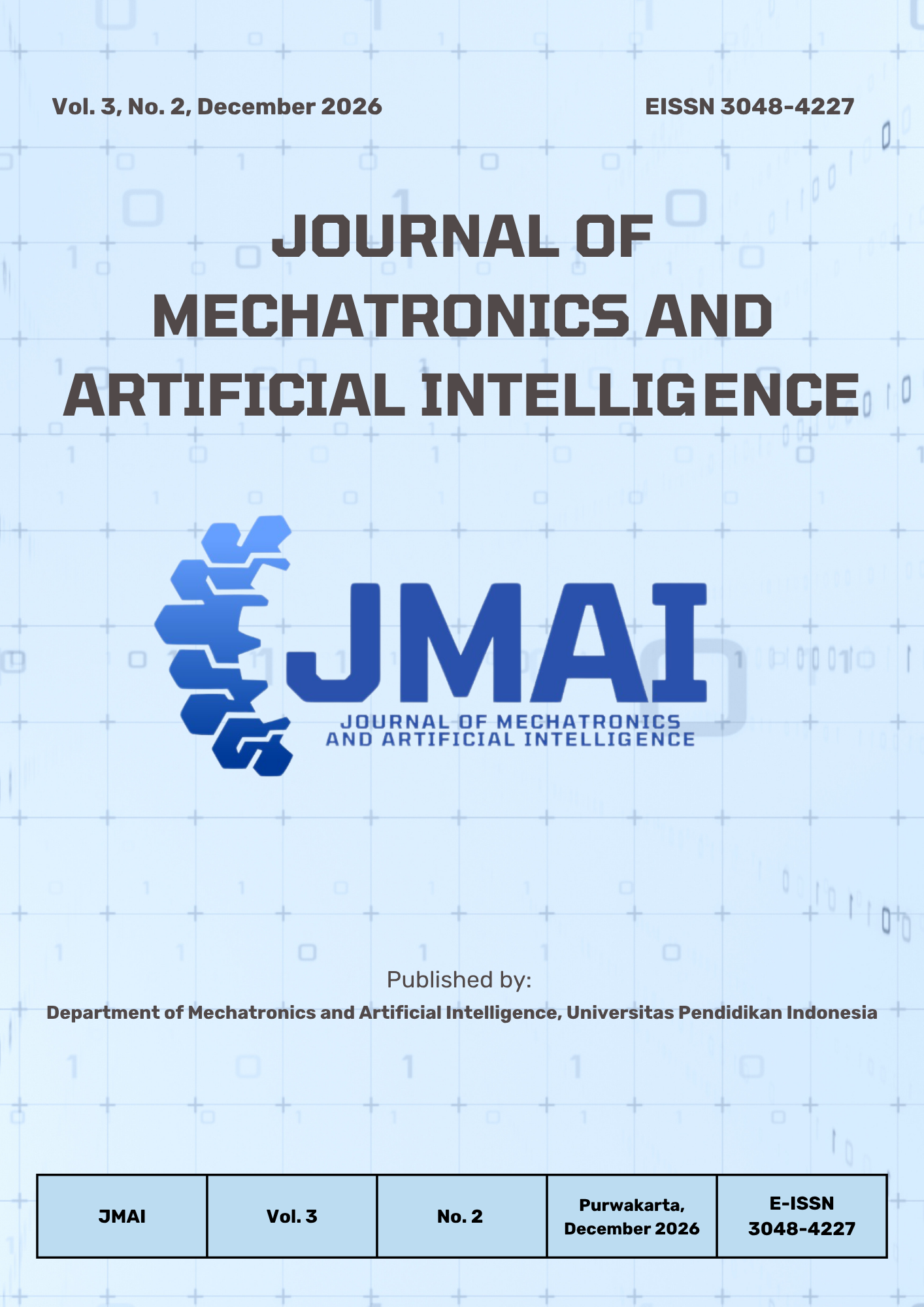 Cover Journal of Mechatronics and Artificial Intelligence